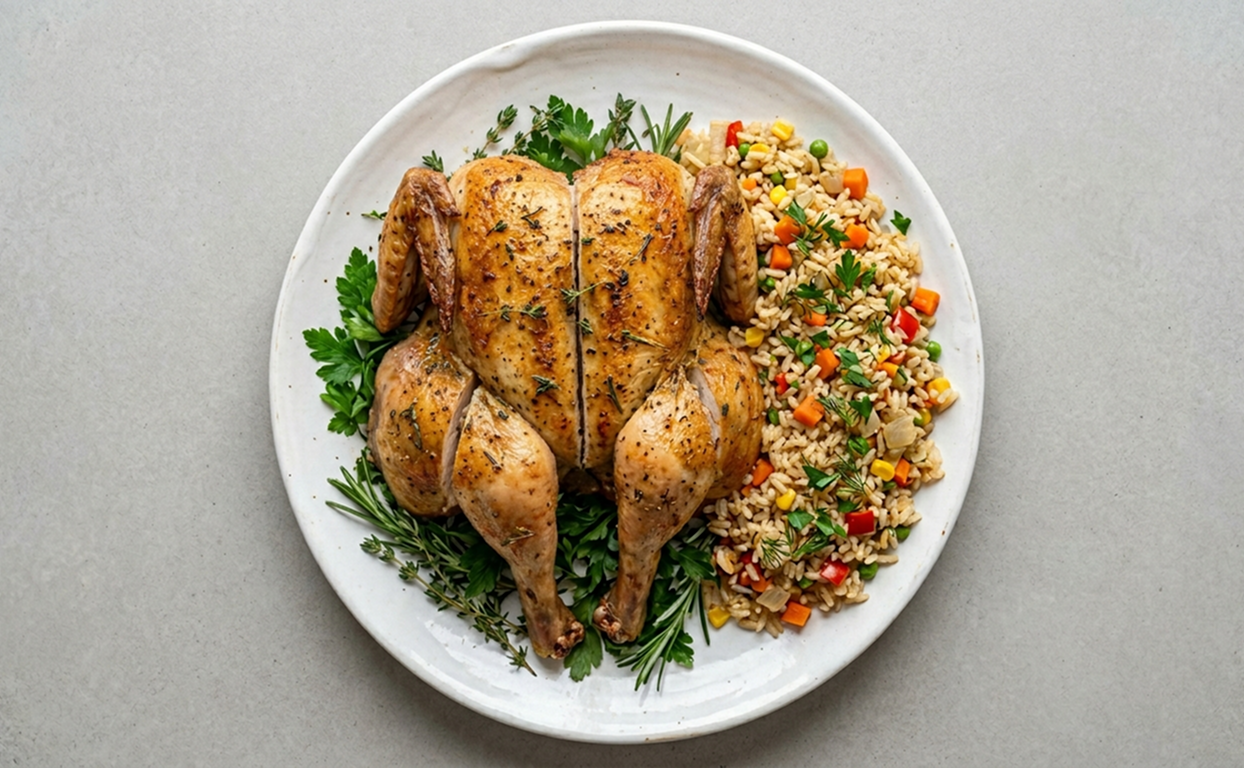 Курица запечённая целиком